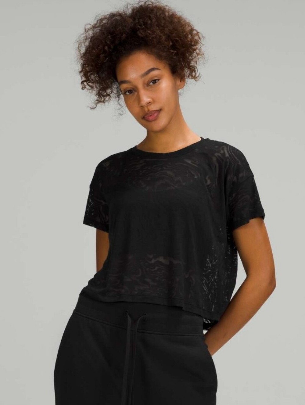 Lululemon Cates Tee Veil Black
